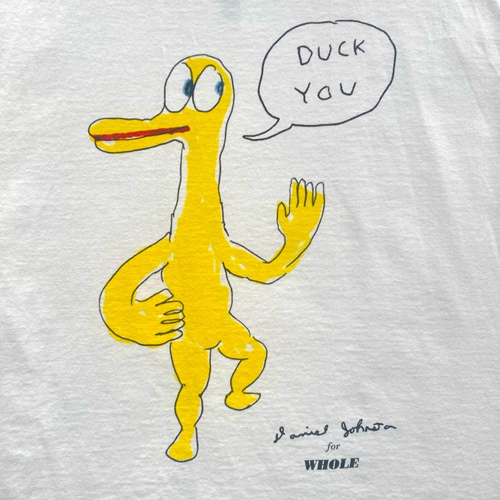 Whole For Daniel Johnson Drink This Milk Campaign Duck You Tshirt Sz Small - Picture 2 of 4